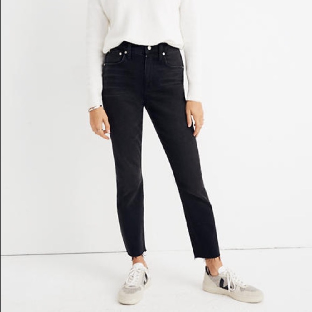 Madewell High-Rise Slim Boyjean in Lunar Wash